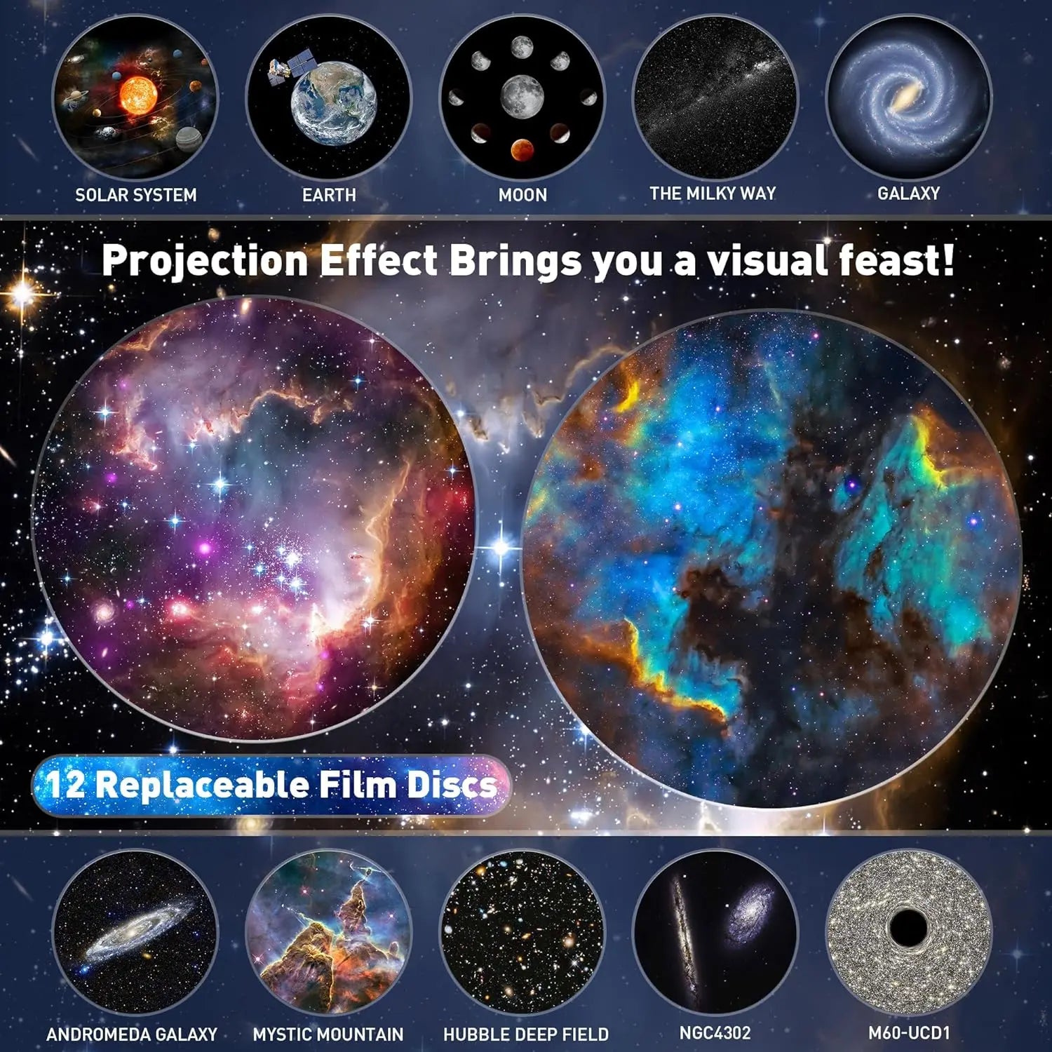 12 in 1 Galaxy Projector